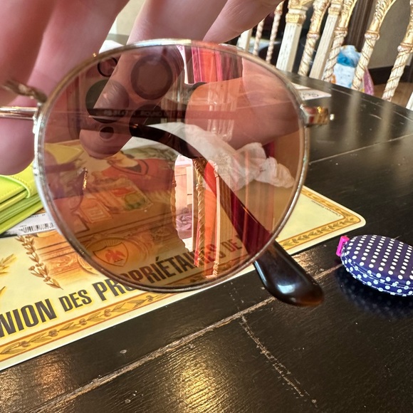 Ray Ban Round Flash Lenses Gold/Copper - Picture 7 of 11